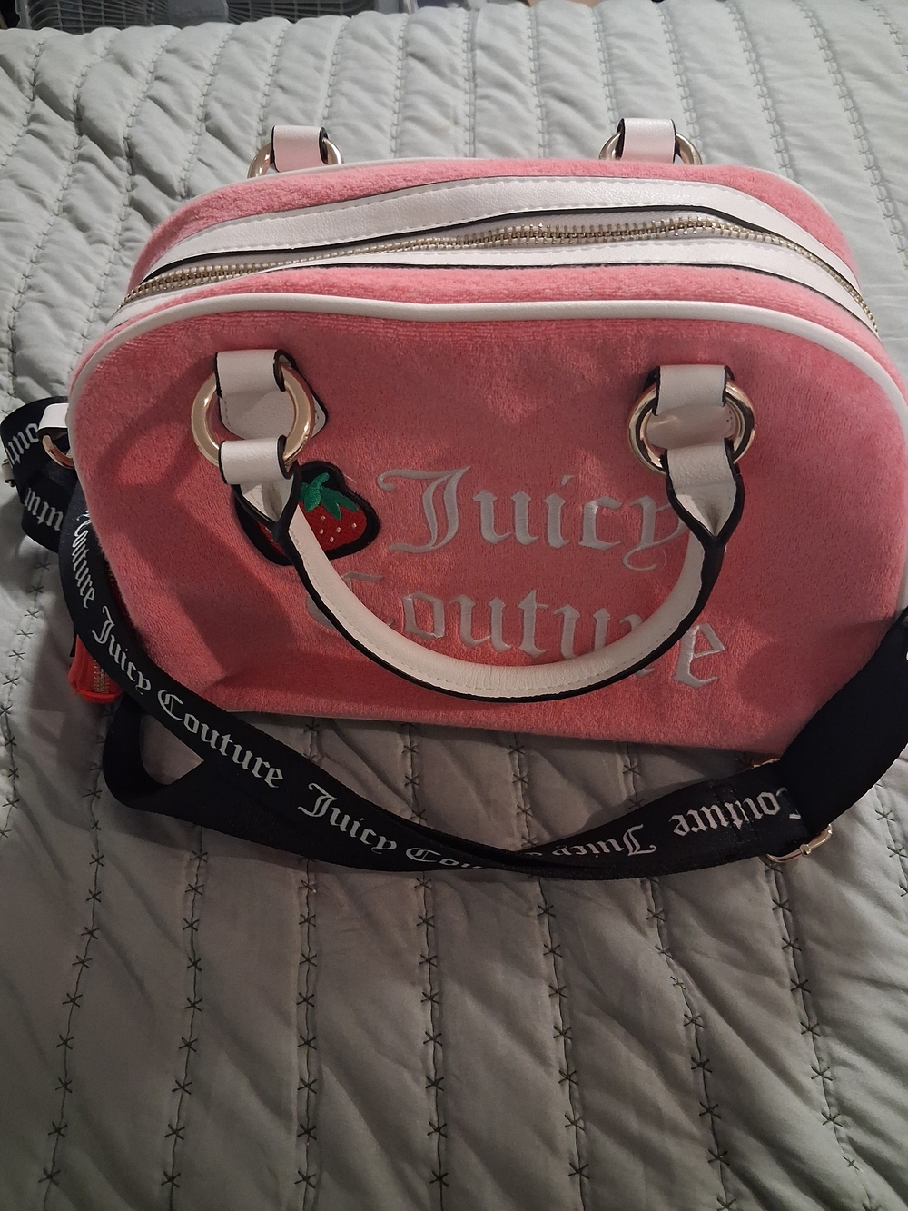 Juicy Couture Pink Plush Mini Dome Bag